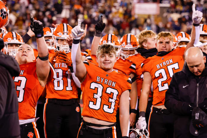 Byron Mount Carmel Illinois 3A football November 24 2023 Nate Latsch 24342